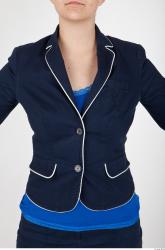 Upper Body Woman Formal Jacket Slim Studio photo references